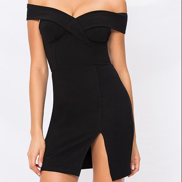 SuperDown Revolve Naya Off The Shoulder Mini Dress SzL - Picture 1 of 8